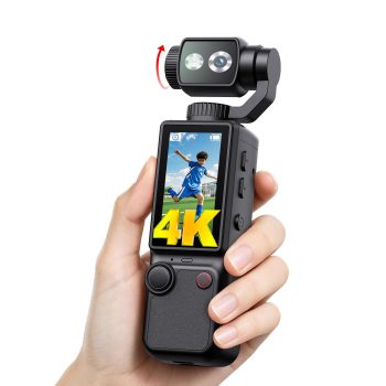 4K Vlogging Camera with 180&deg;Rotating Lens, Portable Handheld Video Camera | 16X Zoom Pocket Digital Camcorder with Clear Mic, 2.0&rsquo;&rsquo; Screen,32GB Card,Tripod,2000mAh Battery for&hellip;