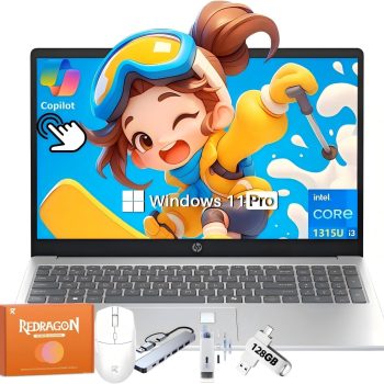 HP 2025 New 15.6″ Touchscreen Laptop for Business & Student, 13th Gen Intel i3-1315U up to 4.5 GHz, 16 GB RAM, 512 GB SSD, Intel UHD Graphics, Copilot AI, Wi-Fi 6, Long Battery…