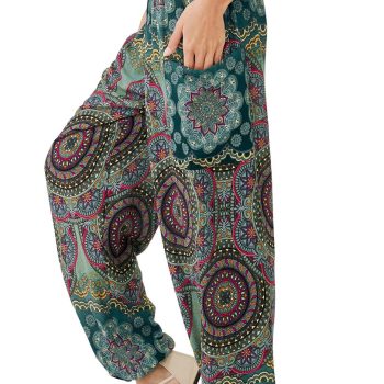 Joob Joob Boho Pants for Women &ndash; Hippie Harem Pants Women &ndash; Womens Yoga Pants &ndash; Comfy Bohemian Flowy Hippie Clothes