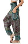 Joob Joob Boho Pants for Women – Hippie Harem Pants Women – Womens Yoga Pants – Comfy Bohemian Flowy Hippie Clothes