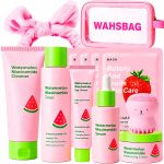 Watermelon Skin Care Set for Teens Girls Women, Moisturizing Facial Kit | Gentle Skin Care Kit, Portable Daily Set, Complete Starter Routine for Teen Girls & Women, Birthday…