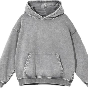 Womens Vintage Oversized Hoodie Acid Wash Heavyweight Cotton Sweatshirt Unisex Couples Men Baggy Pullover Hoodie